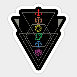 D&D Rainbow Dice Sticker